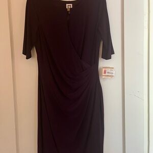 Anne Klein Deep Purple Dress